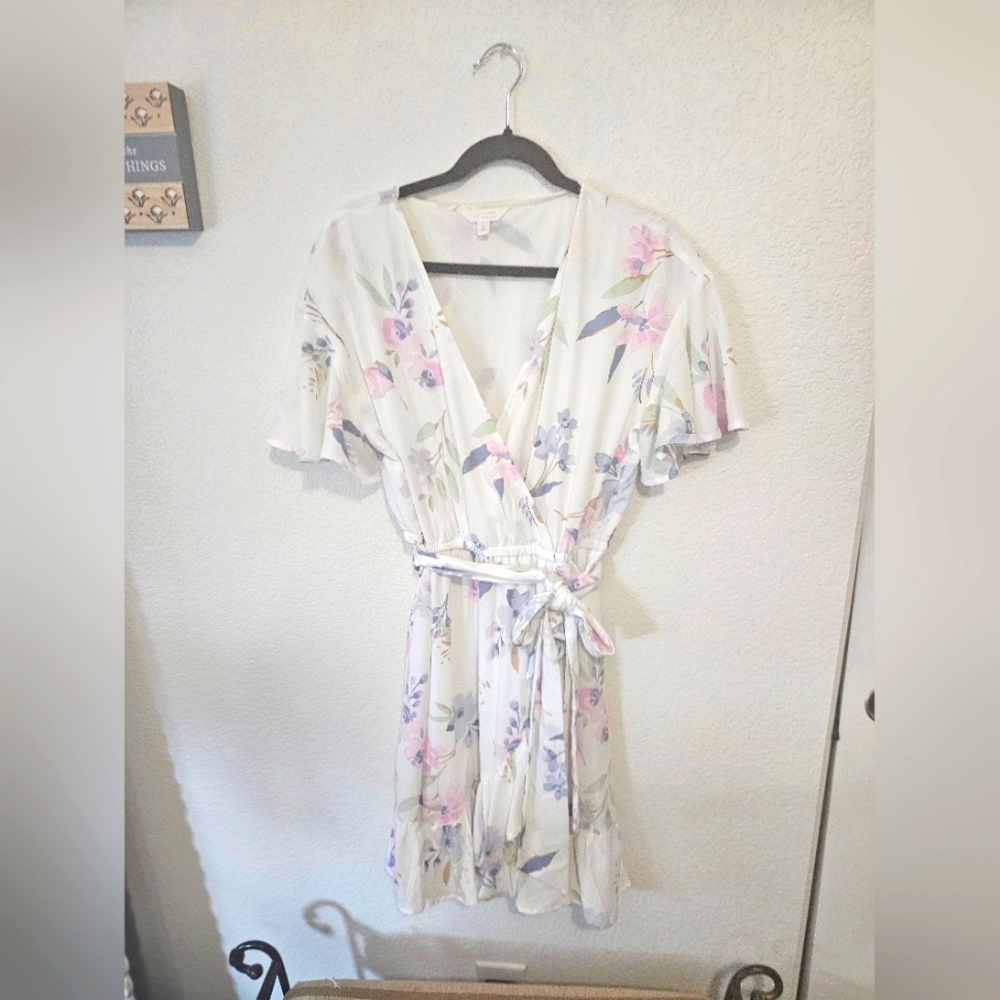 Lauren Conrad Floral V-Neck Dress